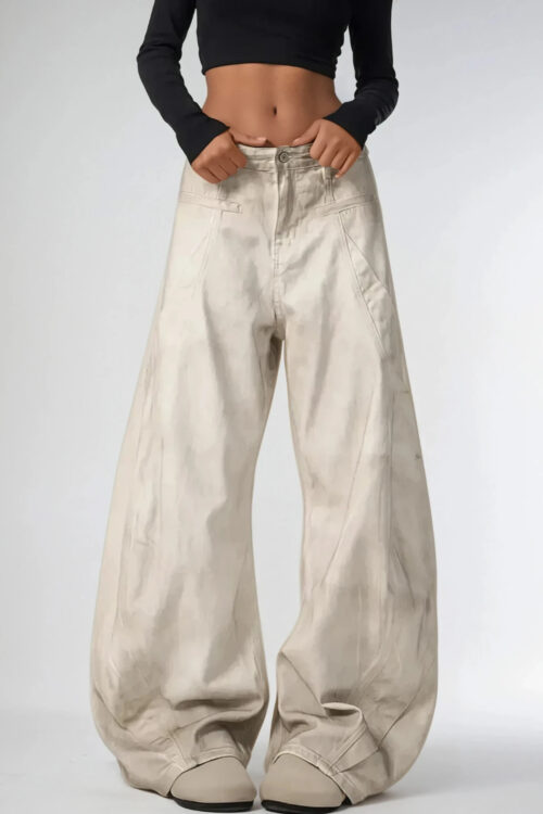 Ivoryesque Distressed Trousers