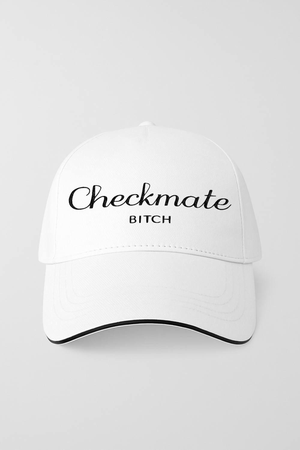 Ivoryesque Checkmate Cap