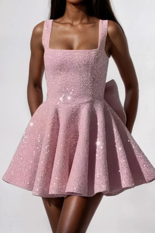 Pastelesque Luxe Mini Dress