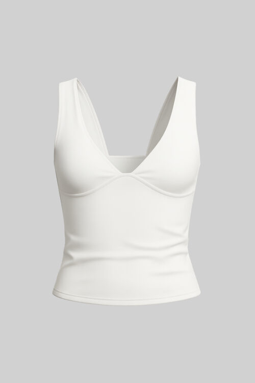 Albatrosseresque V-Neck Crop Top