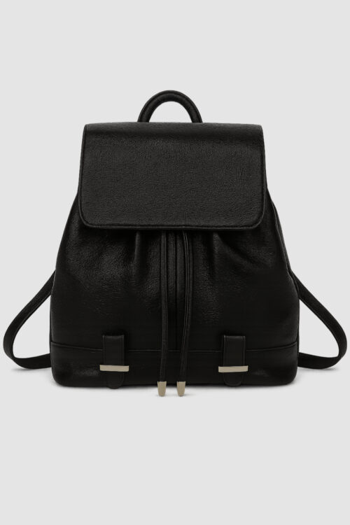 Carrycraftedesque Noir Leather Bookbag