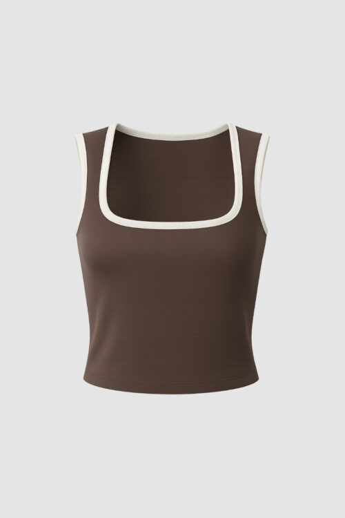 Cocoaesque Square-Neck Top