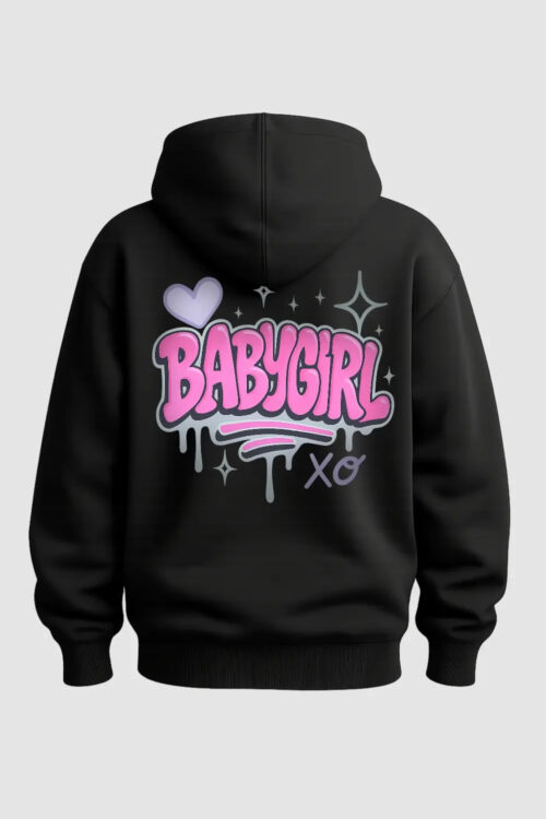 Drawstringesque Oversized Babygirl Hoodie