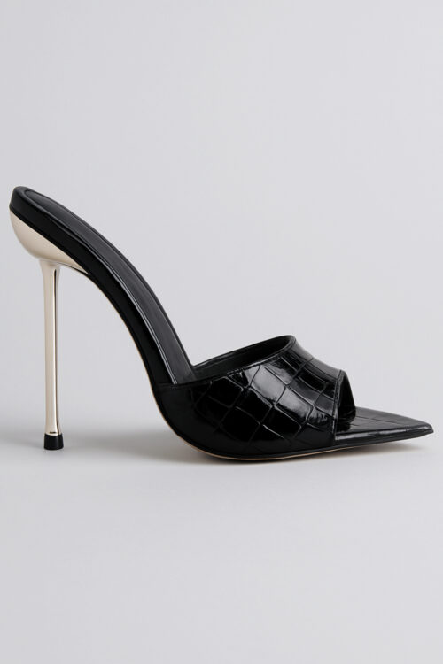 Pointedprestigeesque Open-Toe Heels